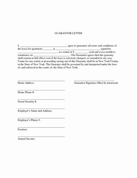 Example letter guarantor for a job fresh samples guarantor. Tenant Guarantor Letter Template Samples | Letter Template Collection