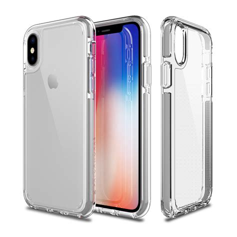 Iphone X Clear Case Patchworks Pure Shield Ex Smudge Free Back Pc
