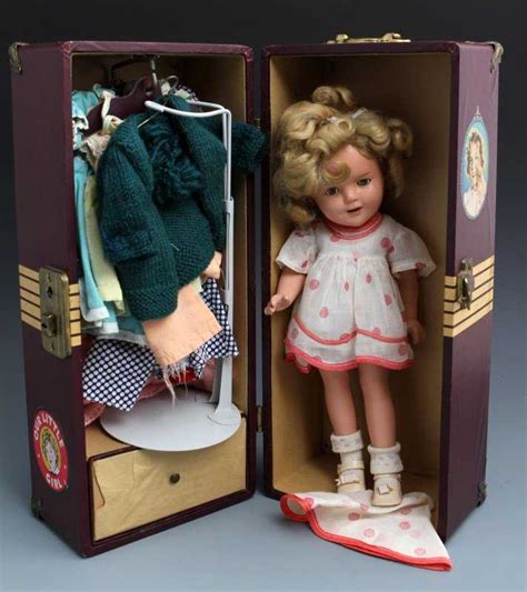 13 Shirley Temple Doll Circa 1930 With Trunk