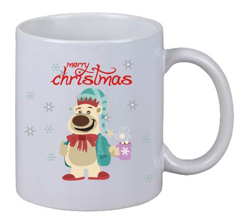 Kaffee Tasse Merry Christmas 04 Frohe Weihnachten Bär Teddybär Bear