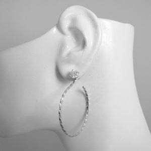 Earring Jackets Sterling Silver Hoop Dangle Stud Jackets Etsy