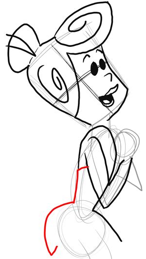 Step 15 Drawing Wilma From The Flinstones How To Draw Step By Step