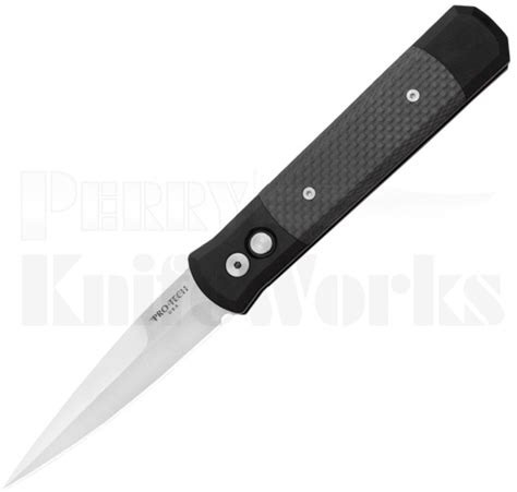 Protech Godfather Automatic Knife Carbon Fiber 901 Satin Blade