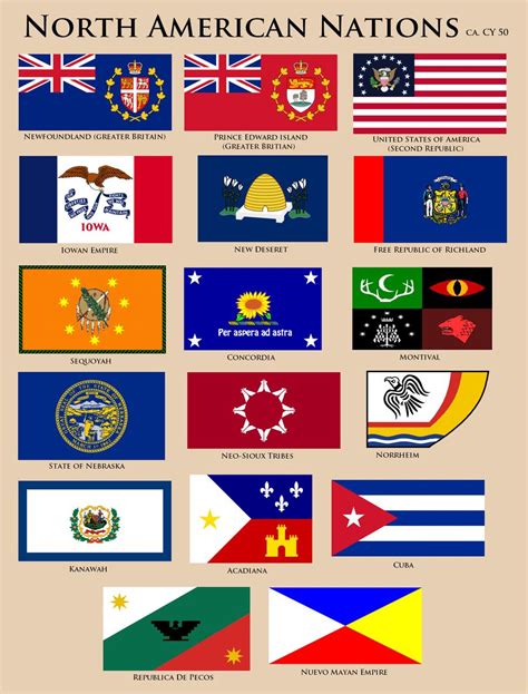 Flags Of North America CY By YNot On DeviantArt Alternate History North America Flag