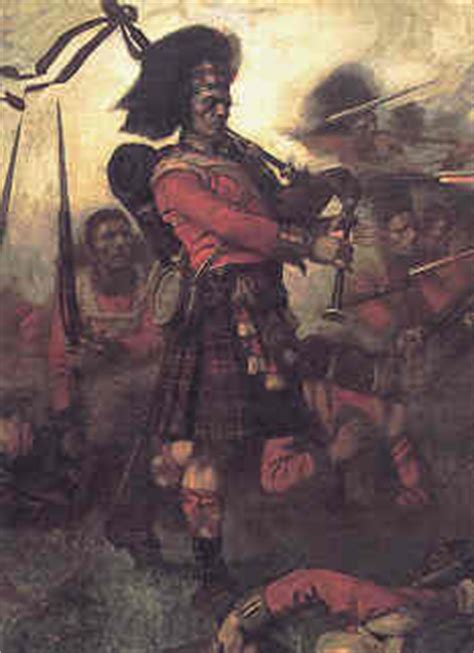 Piper Kenneth McKay At The Battle Of Waterloo With The Cameron Highlanders