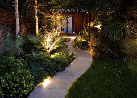 The lighting tends to be raised above the planting and directed back down to prevent glare. LED Garden Spike Lights Adjustable IP65 4W GU10 240v Mains ...