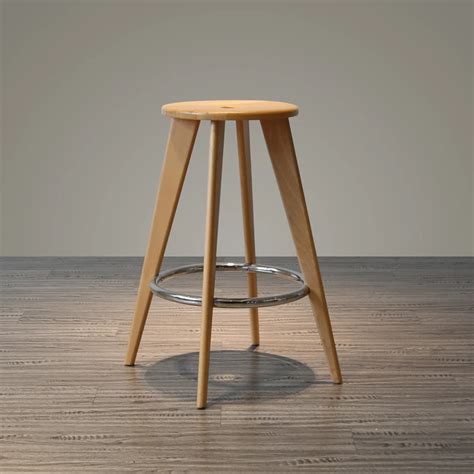 Minimalist Modern Design Solid Wooden Bar Stool Counter Stool Bar Furniture Set Living Room High