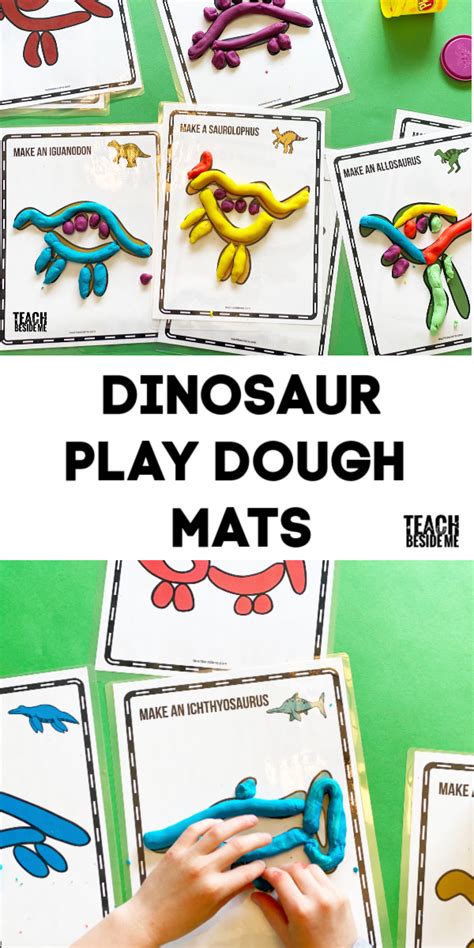 Play And Learn With Dinosaur Play Dough Mats For Preschoolers