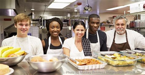 You can keep the shelves stocked by assembling boxes of food for distribution. Communal Food and Community Kitchens