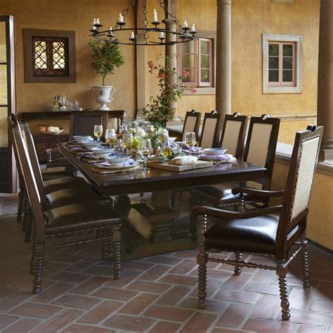 My enormous 11 piece counter set has a rustic flair with an extendable counter height table and counter stools for everyday use and entertaining. Bella Cera 11 Piece Dining Set | Dining room sets, Pedestal dining room table, Dining room table set
