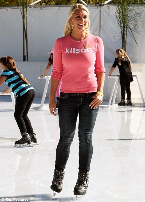 Brooke Hogan Takes A Spin Around An Ice Rink In Degree Sunshine