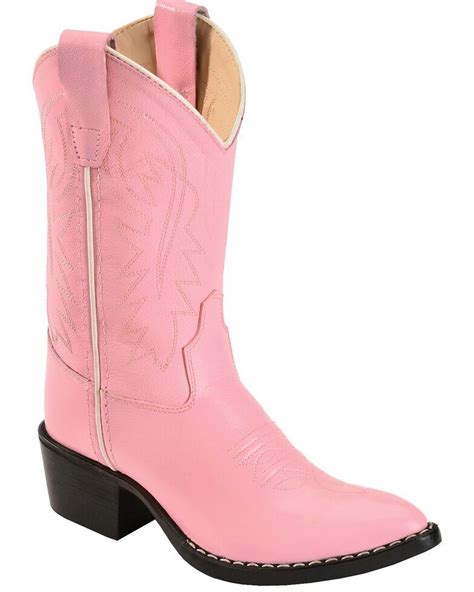 Old West Girls Pink Cowgirl Boots Boot Barn