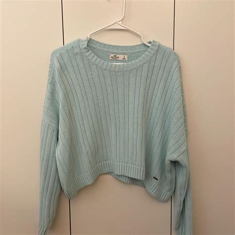 Hollister Knitwear Sweater Long Sleeve Crop Depop