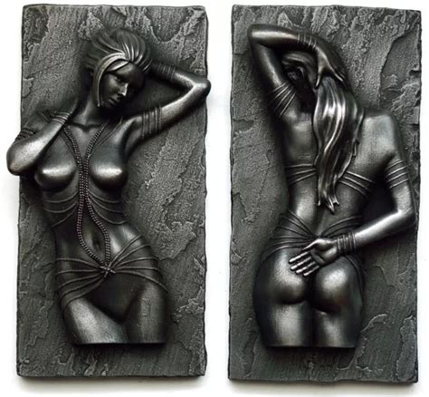 EROTIC SCULPTURE NUDE Art Home Decor Naked Woman Sexy Erotic Wall Sculpture Gift