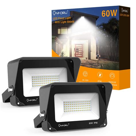 Flooding of neighboring areas often begins before the river reaches its major flood stage height. Onforu 2 Pack 60W LED Flood Light with Light Shield ...