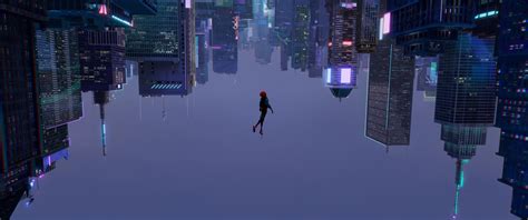 Spider Man Into The Spider Verse City Wallpaper Spider Man Verse Into Poster Movie P