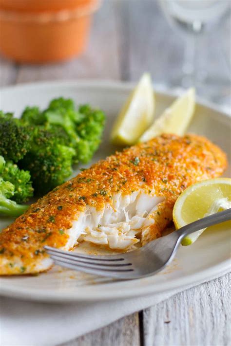 Parmesan Crusted Tilapia Taste And Tell Recipe Seafood Recipes