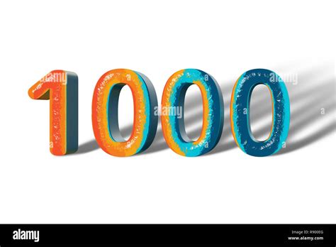 3d Number 1000 Hi Res Stock Photography And Images Alamy