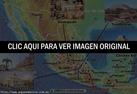 Mapa Turístico De México Mapa De México