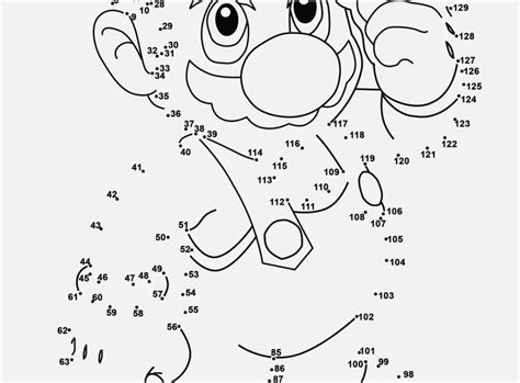 Dot To Dot Coloring Page Design Super Mario Dot To Dot Coloring Home