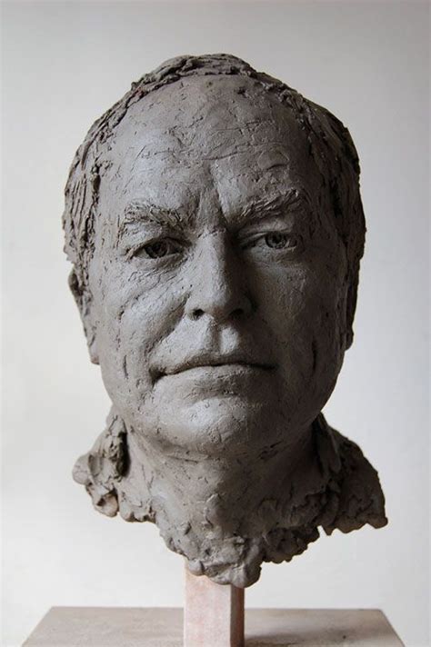 Suzie Zamit Clive Anderson Lifesize Clay Sculpture Head Human