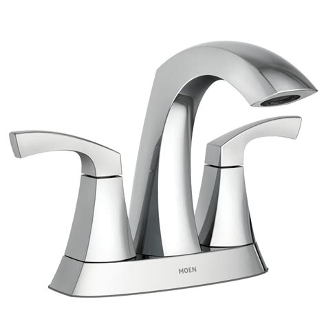 Moen Lindor Chrome 2 Handle 4 In Centerset Watersense Bathroom Sink