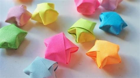 How To Make Little Paper Stars Origami Stars Youtube