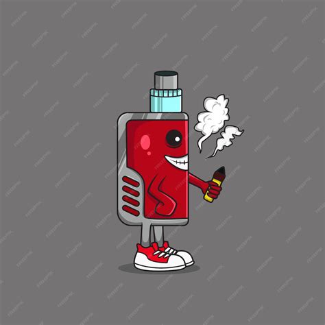 Premium Vector Vape Character Design Cartoon