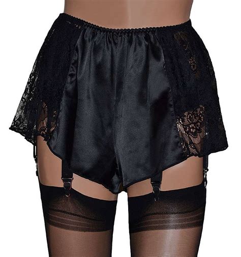 hipster and shorts lingerie and underwear luxury satin french knickers deep lace decoration size 10