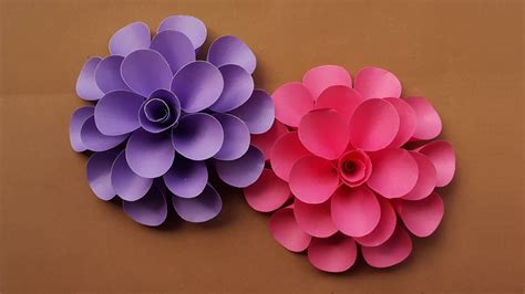 Beautiful Paper Flowers Making Instruction For Wall Decorationroom