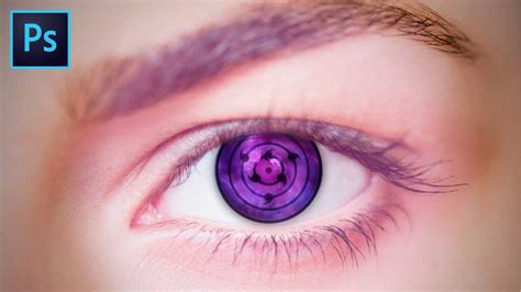 Cara Membuat Mata Rinnegan Sharingan Naruto Di Photoshop Youtube