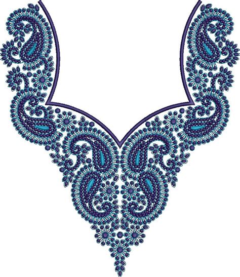 Arabian Neck High Quality Embroidery Free Design 141