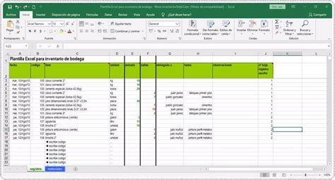 Descargar Plantilla Excel Para Inventario De Bodega Formatos