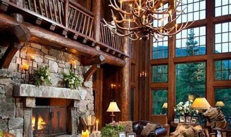 Rustic Country Cabins Stone Fireplace Jhmrad 156050