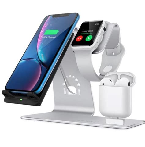 3 In 1 Qi Wireless Fast Charging Ladestation Für Iphone Apple Watch
