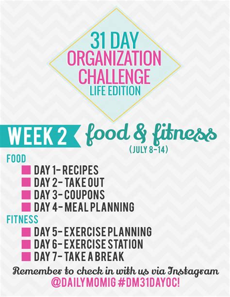 31 Day Organization Challenge Life Edition Week 2 Daily Mom