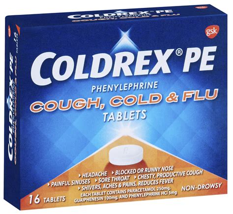 Coldrex Pe Cough Cold And Flu Tablet 16s Medicines To Midnight