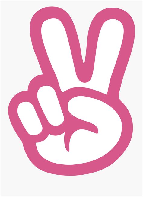 Finger Peace Sign Svg Free Transparent Clipart Clipartkey