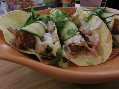 Beer battered cod are the star of these fresh and tasty fish tacos, served in corn tortillas with shredded cabbage and a zesty white sauce. Wahaca: Review