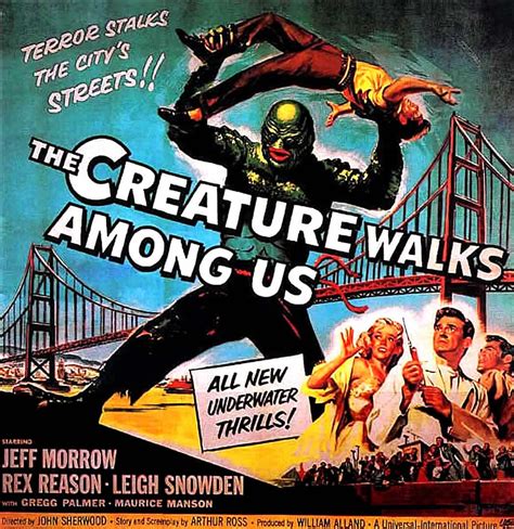 The Creature Walks Among Us 1950s B Movie Posters Wallpaper Image