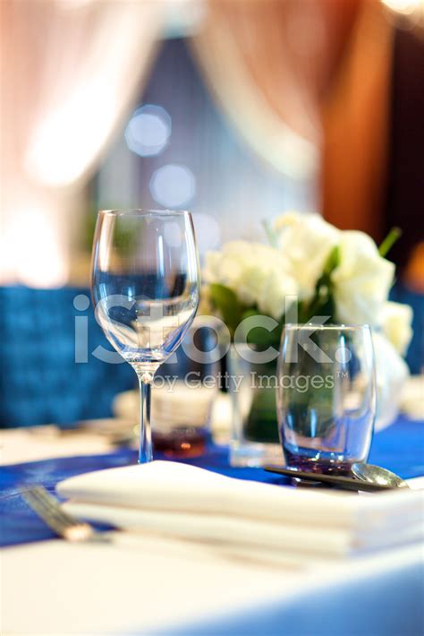 Banquet Table Set Up Stock Photos