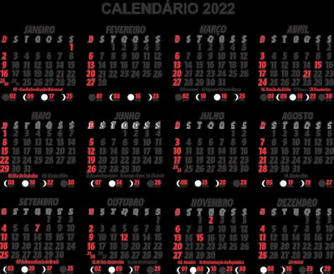 Grade Calendário 2022 Grátis Png Para Baixar Imagem Legal