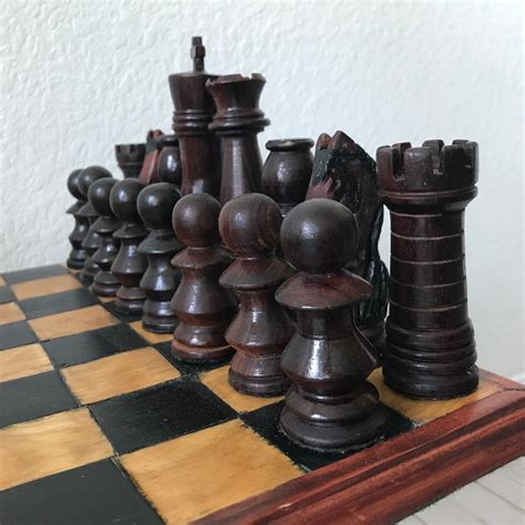 Exotic Wood Chess Set Hand Turned Chess Pieces One Of A Kind Chess