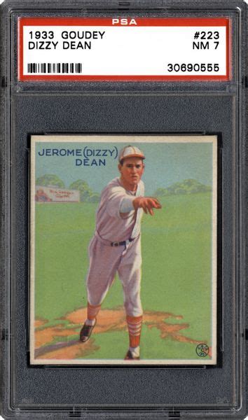 Dean's cards 79.188 views7 years ago. 1933 Goudey Dizzy Dean | PSA CardFacts™