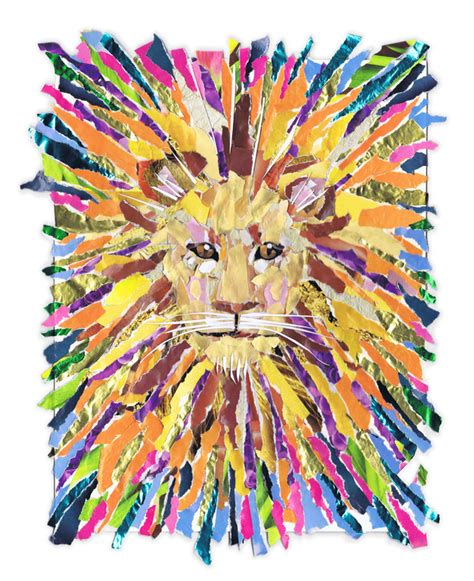 New Lion Collage Kathleen Rupff