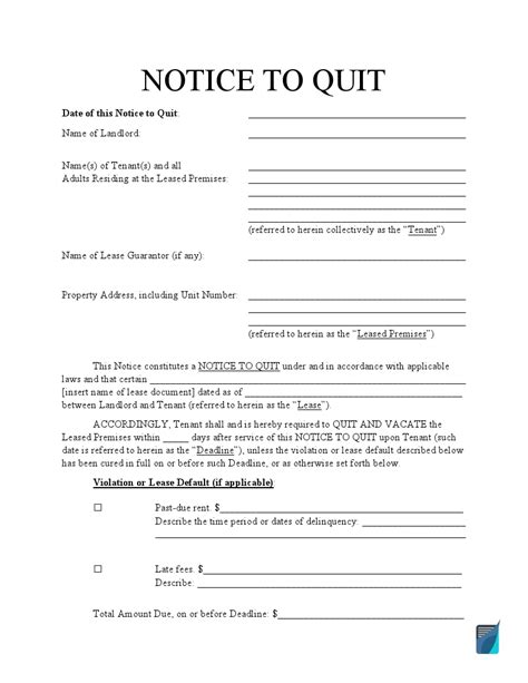 Free Three Day Eviction Notice To Pay Or Quit PDF Form