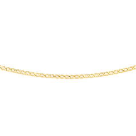9ct Gold 55cm Solid Open Curb Chain Chains Prouds The Jewellers