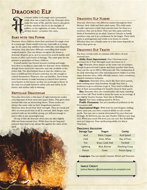 Dnd 5e Homebrew Dungeons And Dragons Races Dungeons And Dragons