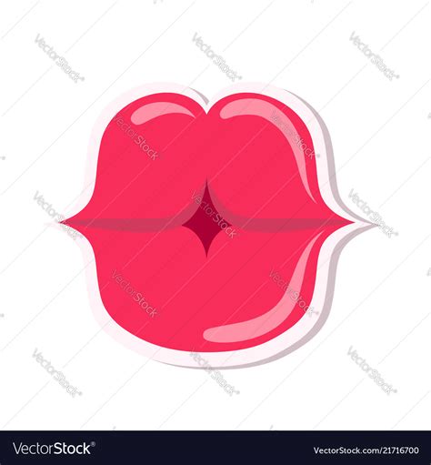 sexy female lips isolated icon stock royalty free vector