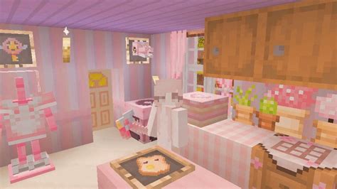 Pink Minecraft Bedroom Ideas Aesthetic Myrissakrenzler